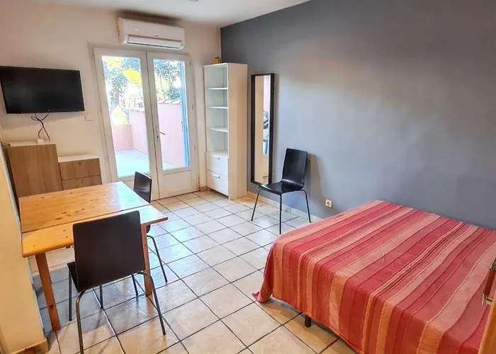 A Hyeres, 20 M², Jardin Et Parking Prive Apartment Hyères